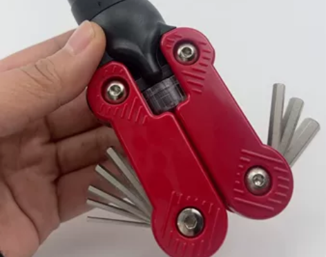 日本螺丝刀套装棘轮螺丝批折叠式内六角十字一...