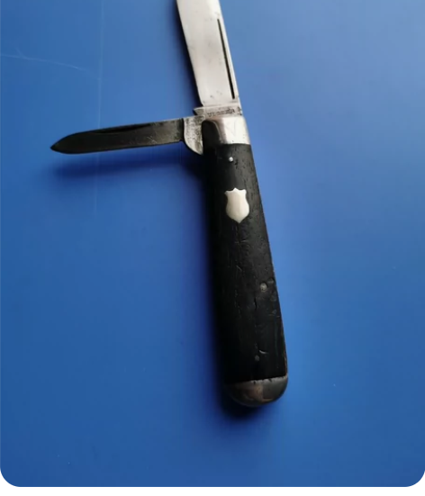 美国木柄口袋刀Ulster古董刀非北木大东...