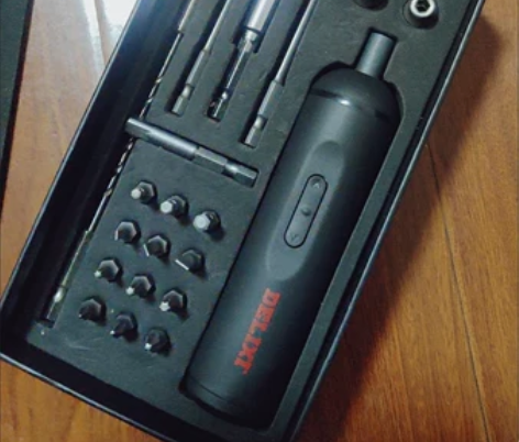 德力西电动螺丝刀充电式两用电起子机小型多功...