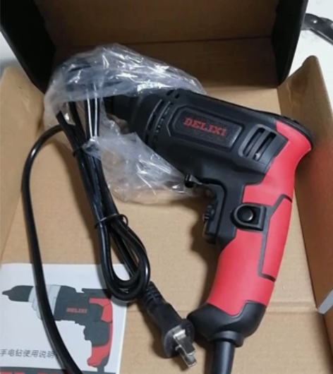 全新德力西手电钻家用多功能220v钻孔机小...