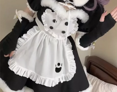 【现货】渔老板原创女仆装日系可爱喵呜动漫软...