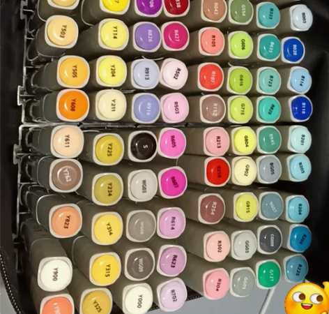 正品STA斯塔6801双头油性马克笔正版3...