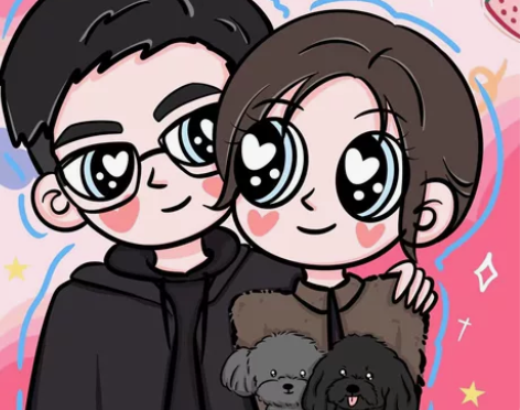 【星蝶风格头像接稿】手绘头像定制Q版头像卡...