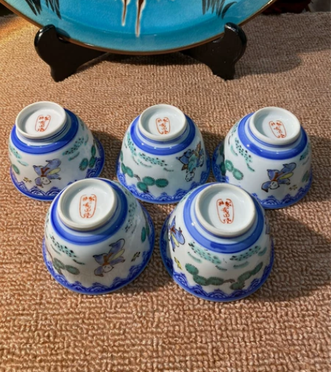 日本回流有田特制五客杯 全新全品无原盒 满...