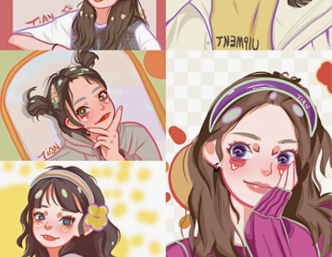 鸭风头像(真人照片转手绘头像),喜欢这种风...