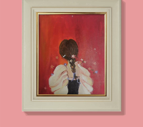 纯手绘装饰画。  喜欢的可以私聊 无框 感...