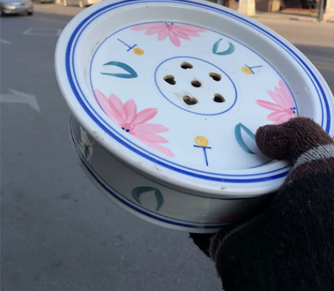 上世纪80年代老物件老瓷器老古董老茶盘一个...