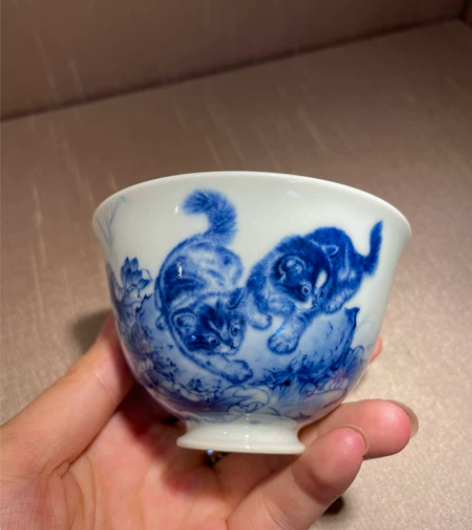 景德镇经典品牌——焱谷 双猫 口径8.8,...