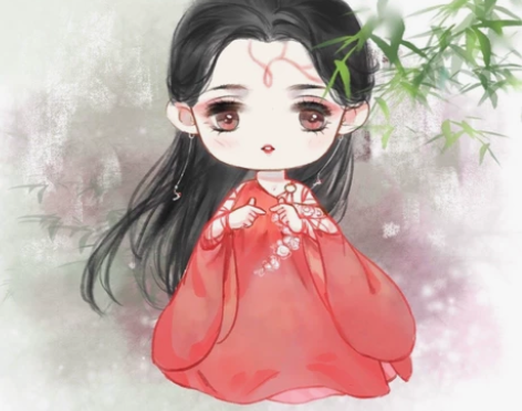 q版头像 古风头像约稿 流程 草稿 线稿 ...