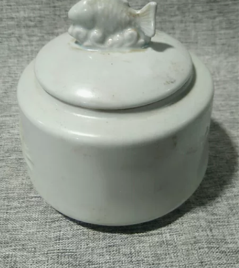 瓷茶叶罐，鱼纹，全品包邮 感兴趣的话点“我...