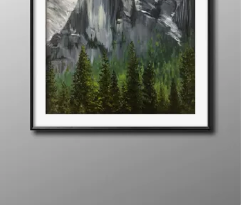 【简约】手绘油画风景 现代简约5070 2...