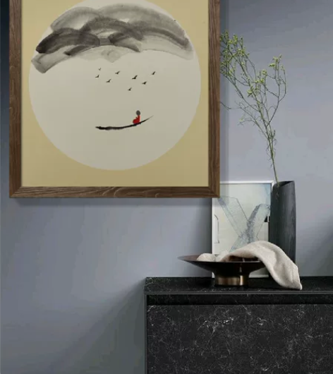 禅意小品画国画山水画装饰画家居用品送人礼物...