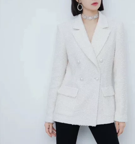 香.珍珠白西服套装宋茜同款江疏影同款定制最...