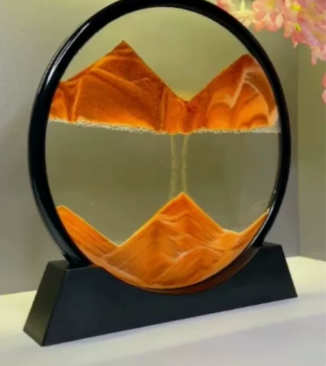 网红3D流沙画创意沙漏摆件客厅办公室桌面装...