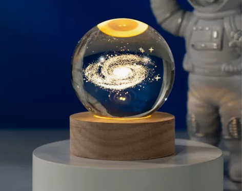 可发光水晶球小夜灯摆件创意生日礼物女生送闺...