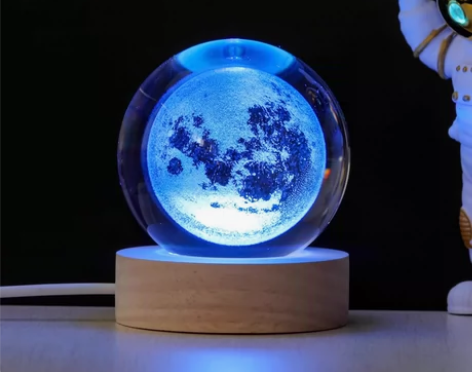 宇宙发光水晶球小夜灯情侣闺蜜生日创意礼物男...