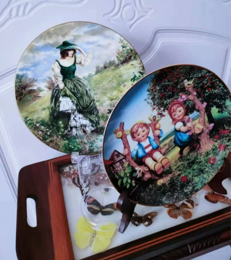 《现货》西洋瓷器看盘赏盘名品摆件 欧洲瓷器...