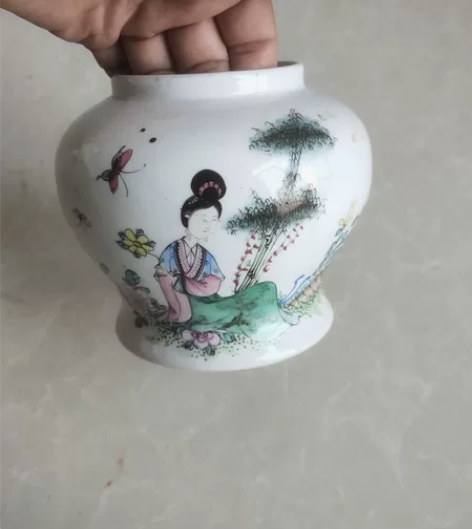 浅绛人物将军罐，江西利生出品 感兴趣的话点...