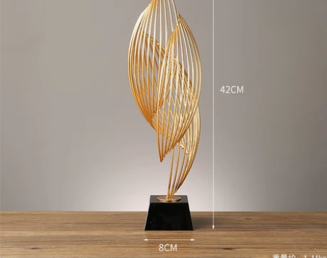 【年货价】北欧轻奢沉默是金摆件创意雕塑客厅...