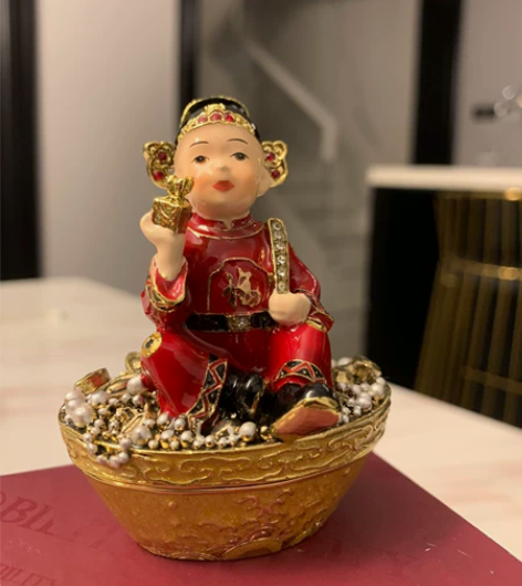 品牌是三卡宝的，淘宝旗舰店定制款招财童子珠...
