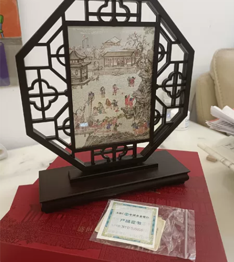 中式摆设装饰品  盛世百子纳福图 朋友送的...