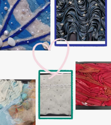 面料再造  面料第二次利用 面料改造，服装...