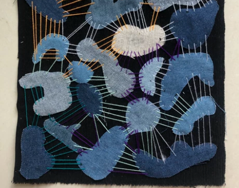 面料再造 面料改造。服装面料设计 牛仔布改...