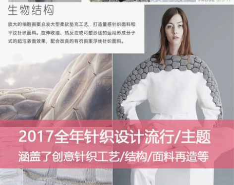 时装概念 创意针织服装 设计流行趋势 面料...