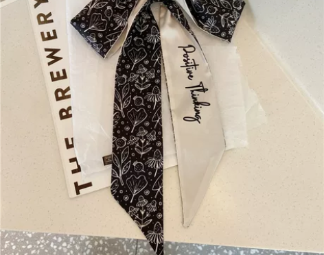 ins小丝带细窄长条春秋丝巾装饰领巾女绑包...