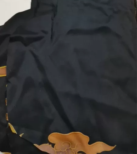 236# 26姆米，手绘透彩香云纱布边料1...