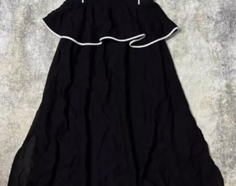 Five+Plus法式高级感黑色吊带连衣裙...