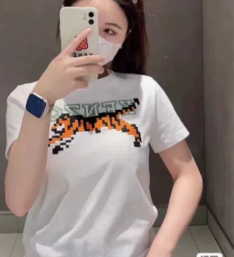 KENZO 男女同款23早春新品像素图案时...