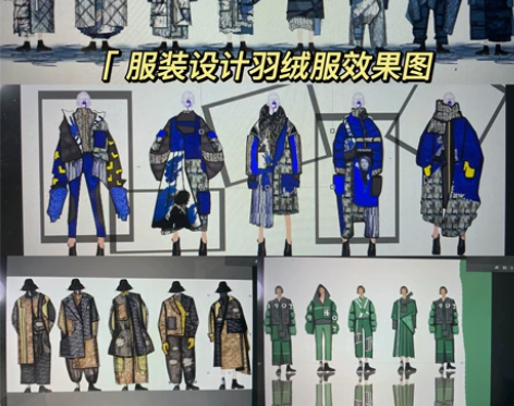 服装设计效果图，服装效果图、羽绒服效果图，...