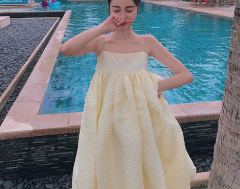 2022新款海南三亚旅游度假沙滩裙穿搭拍照...