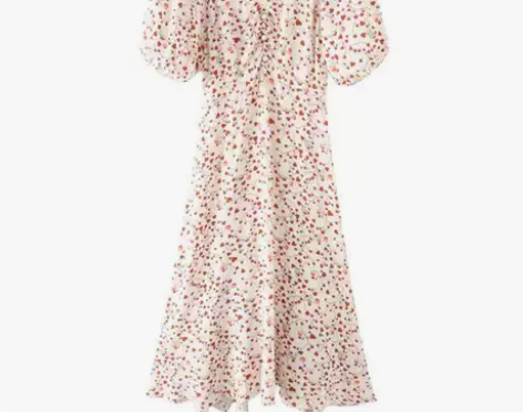 雅之太平鸟2020夏新款度假风主题纹样碎花...