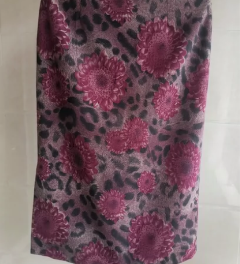 毛呢半身裙,中长款高腰开叉一步裙,腰围2尺...