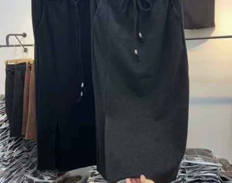 欧洲站高腰显瘦一步裙a字包臀半身裙女中长款...