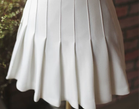 百褶裙美国AA网球裙A字裙蓬蓬裙高腰学院风...