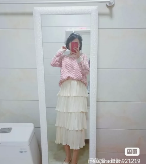 A字型粉色麂皮绒半身裙杏色蛋糕裙包臀裙 产...