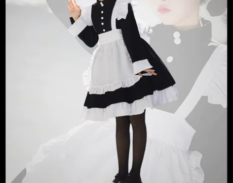 猫老师二次元男穿女仆装大佬管家女佣服连衣裙...