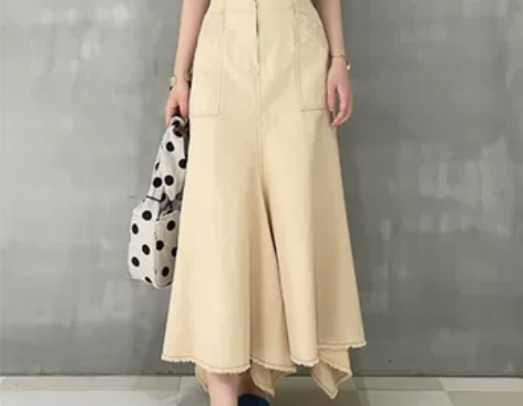 LB-日D纯元 21年夏新款女装 时尚口袋...