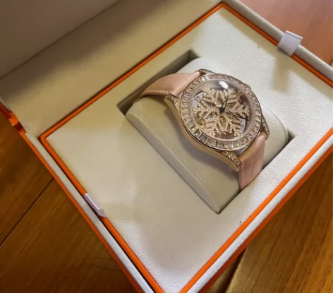 DAVENA蒂玮娜雪花女生手表 颜色：玫瑰...