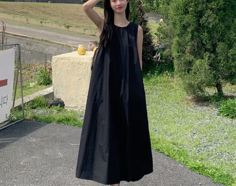 法式白色黑色纯棉连衣裙子女夏季2023新款...