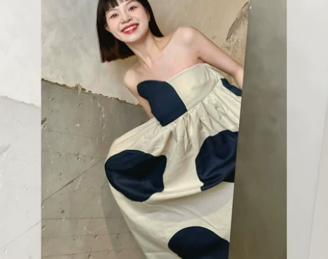 法式一字肩抹胸连衣裙女夏季高级感小众设计小...