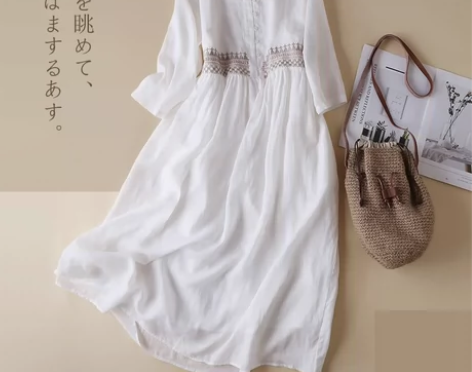 40一件处理 全新纯棉民族风刺绣连衣裙文艺...