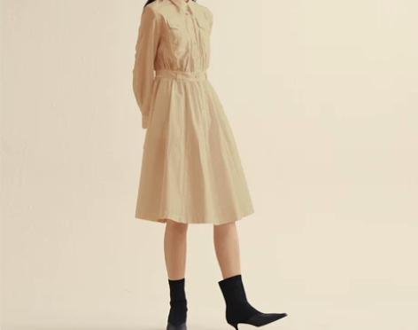 ?【活动价】谜底21秋季新款复古中性风翻领...