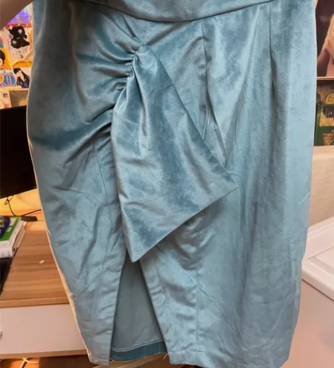 【FruFru磨砂商店】优雅复古港风丝绒半...