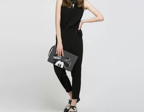 ?ONLY夏装收腰宽松无袖连体裤 颜色分类...