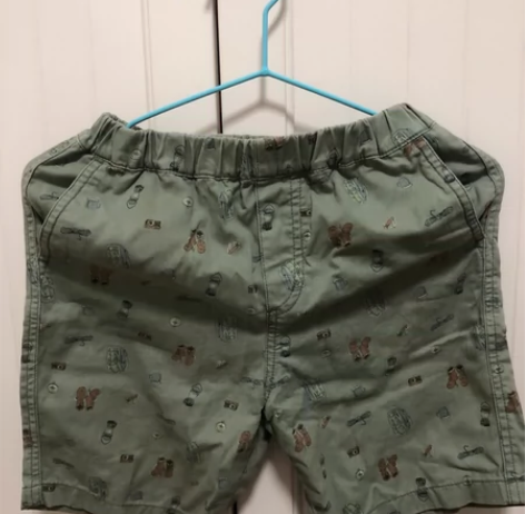 优衣库男孩夏季短裤军绿色 120码如图不支...