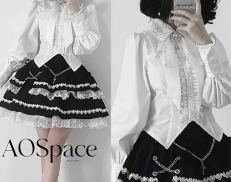 （口头hold）缺氧外太空原创黑白色羊腿袖...